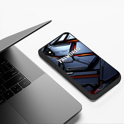 Чехол iPhone XS Max матовый Palworld логотип космически плиты, цвет: 3D-черный — фото 2