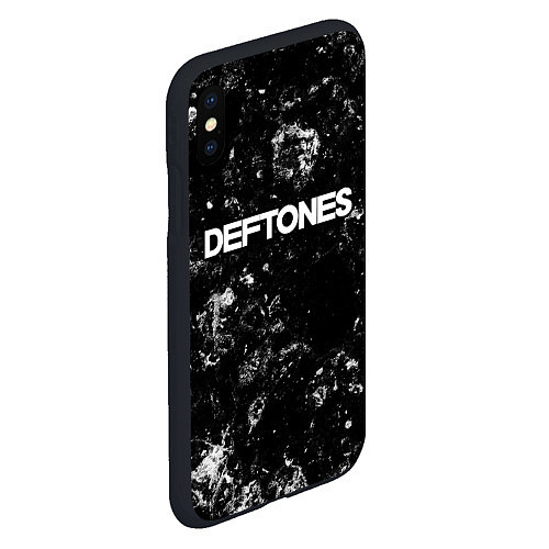 Чехол iPhone XS Max матовый Deftones black ice / 3D-Черный – фото 2