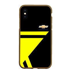 Чехол iPhone XS Max матовый Chevrolet yellow star