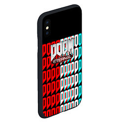 Чехол iPhone XS Max матовый Doom eternal glitch, цвет: 3D-черный — фото 2