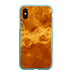 Чехол iPhone XS Max матовый Лава Венеры - star dust