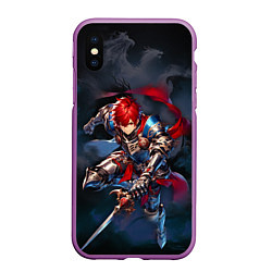 Чехол iPhone XS Max матовый Sousou no Frieren - Stark, цвет: 3D-фиолетовый