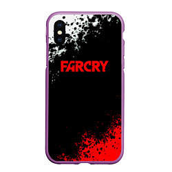 Чехол iPhone XS Max матовый Farcry текстура краски