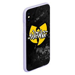 Чехол iPhone XS Max матовый Wu tang clan logo, цвет: 3D-светло-сиреневый — фото 2