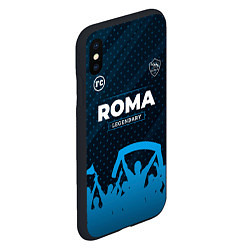 Чехол iPhone XS Max матовый Roma legendary форма фанатов, цвет: 3D-черный — фото 2