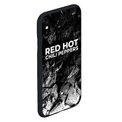 Чехол iPhone XS Max матовый Red Hot Chili Peppers black graphite, цвет: 3D-черный — фото 2