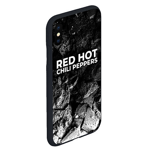 Чехол iPhone XS Max матовый Red Hot Chili Peppers black graphite / 3D-Черный – фото 2