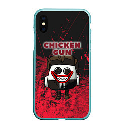 Чехол iPhone XS Max матовый Chicken gun clown