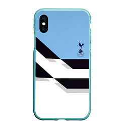 Чехол iPhone XS Max матовый Tottenham sport geometry, цвет: 3D-мятный