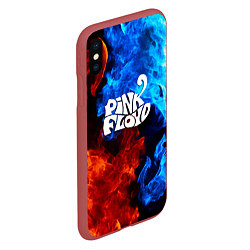 Чехол iPhone XS Max матовый Pink floyd битва огней, цвет: 3D-красный — фото 2