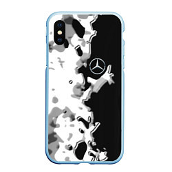 Чехол iPhone XS Max матовый Mercedes benz sport germany steel