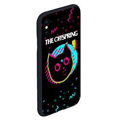 Чехол iPhone XS Max матовый The Offspring - rock star cat, цвет: 3D-черный — фото 2