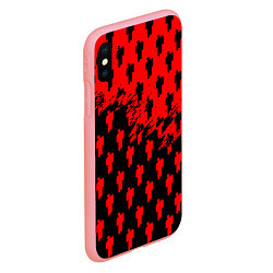 Чехол iPhone XS Max матовый Billie Eilish pattern music steel, цвет: 3D-баблгам — фото 2