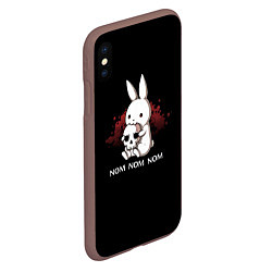 Чехол iPhone XS Max матовый Хищный кролик, цвет: 3D-коричневый — фото 2