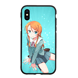 Чехол iPhone XS Max матовый Кирино Косака из OreImo, цвет: 3D-черный