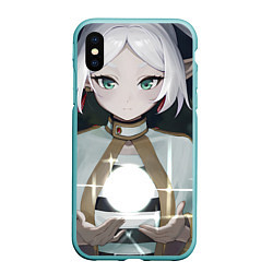 Чехол iPhone XS Max матовый Sousou no Frieren Фрирен magic, цвет: 3D-мятный