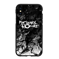 Чехол iPhone XS Max матовый My Chemical Romance black graphite, цвет: 3D-черный