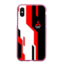 Чехол iPhone XS Max матовый Mitsubishi red uniform