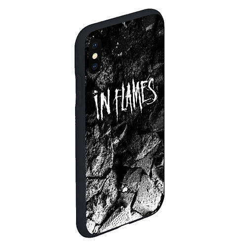 Чехол iPhone XS Max матовый In Flames black graphite / 3D-Черный – фото 2