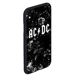 Чехол iPhone XS Max матовый AC DC black ice, цвет: 3D-черный — фото 2
