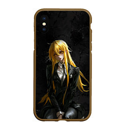 Чехол iPhone XS Max матовый Гидо - Ведьма и чудовище, цвет: 3D-коричневый