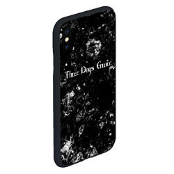 Чехол iPhone XS Max матовый Three Days Grace black ice, цвет: 3D-черный — фото 2