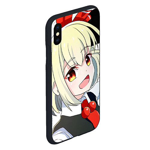 Чехол iPhone XS Max матовый Touhou Project Rumia happy / 3D-Черный – фото 2