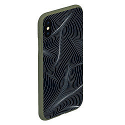 Чехол iPhone XS Max матовый Черная аннигиляция, цвет: 3D-темно-зеленый — фото 2