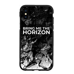 Чехол iPhone XS Max матовый Bring Me the Horizon black graphite, цвет: 3D-черный