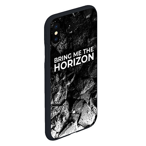 Чехол iPhone XS Max матовый Bring Me the Horizon black graphite / 3D-Черный – фото 2