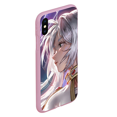 Чехол iPhone XS Max матовый Sousou no Frieren Фрирен beautiful / 3D-Розовый – фото 2