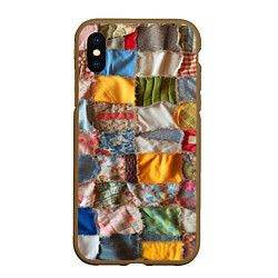 Чехол iPhone XS Max матовый Patchwork - ai art