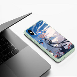 Чехол iPhone XS Max матовый Sousou no Frieren Фрирен beautiful, цвет: 3D-салатовый — фото 2