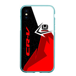 Чехол iPhone XS Max матовый Honda CR-V - sport uniform, цвет: 3D-мятный