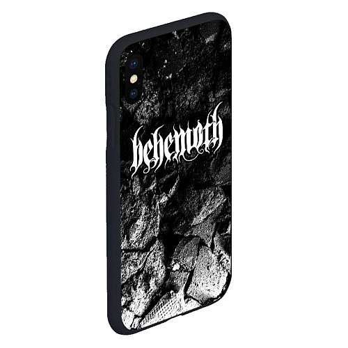 Чехол iPhone XS Max матовый Behemoth black graphite / 3D-Черный – фото 2