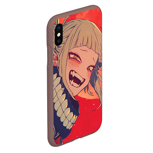 Чехол iPhone XS Max матовый Моя геройская академия Himiko Toga / 3D-Коричневый – фото 2