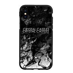 Чехол iPhone XS Max матовый Crystal Castles black graphite, цвет: 3D-черный