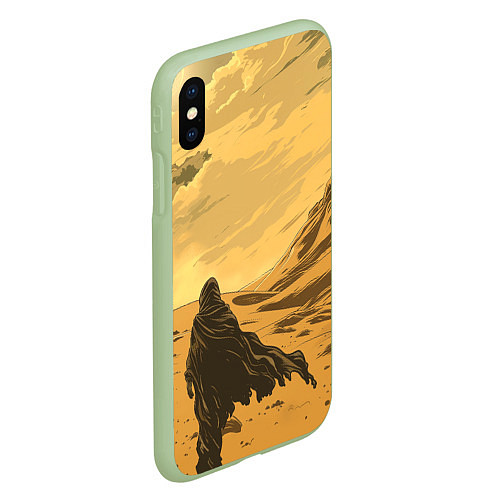 Чехол iPhone XS Max матовый Dune - The Traveler / 3D-Салатовый – фото 2