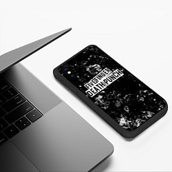 Чехол iPhone XS Max матовый Five Finger Death Punch black ice, цвет: 3D-черный — фото 2