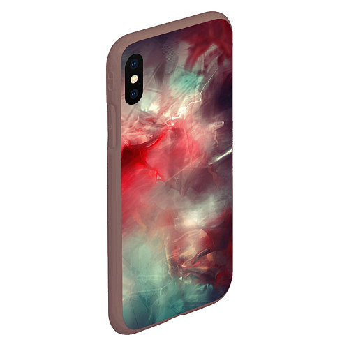 Чехол iPhone XS Max матовый Космическая аномалия / 3D-Коричневый – фото 2