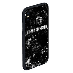 Чехол iPhone XS Max матовый Breaking Benjamin black ice, цвет: 3D-черный — фото 2