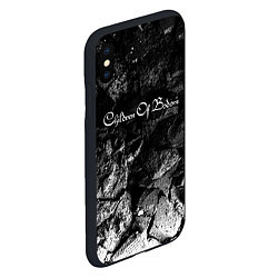 Чехол iPhone XS Max матовый Children of Bodom black graphite, цвет: 3D-черный — фото 2