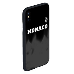 Чехол iPhone XS Max матовый Monaco sport на темном фоне посередине, цвет: 3D-черный — фото 2