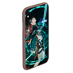 Чехол iPhone XS Max матовый Stellar Blade fantasy style, цвет: 3D-коричневый — фото 2