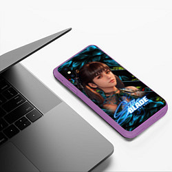 Чехол iPhone XS Max матовый Eve Stellar Blade, цвет: 3D-фиолетовый — фото 2