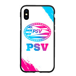 Чехол iPhone XS Max матовый PSV neon gradient style, цвет: 3D-черный