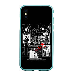 Чехол iPhone XS Max матовый Жизнь - Vagabond, цвет: 3D-мятный