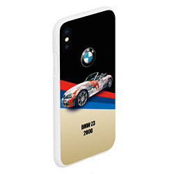 Чехол iPhone XS Max матовый Немецкий родстер BMW Z3, цвет: 3D-белый — фото 2