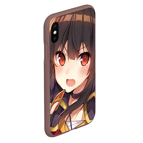 Чехол iPhone XS Max матовый Konosuba Мэгумин cute / 3D-Коричневый – фото 2