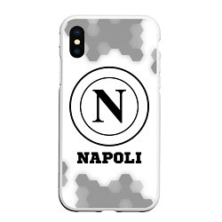 Чехол iPhone XS Max матовый Napoli sport на светлом фоне, цвет: 3D-белый